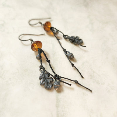 autumn - oak bower earrings