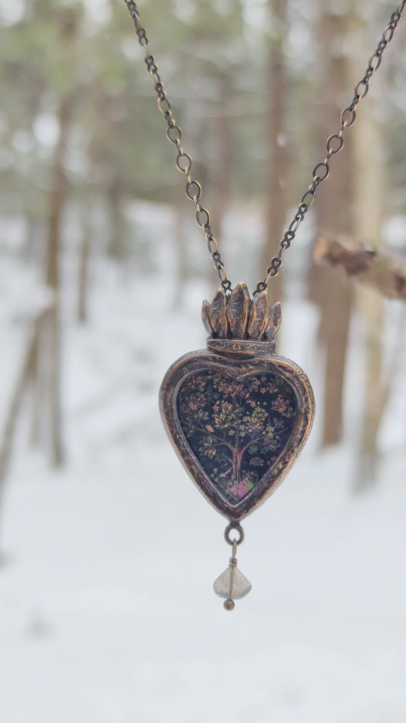 tree of life - sacred heart amulet